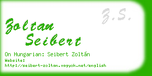 zoltan seibert business card