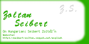 zoltan seibert business card